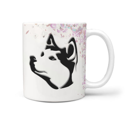 Siberian Husky Dog Vector Print 360 Mug - Deruj.com