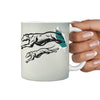 Greyhound Dog Vector Print 360 Mug - Deruj.com