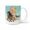 Mongolian Horse Print 360 White Mug - Deruj.com