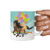 Mongolian Horse Print 360 White Mug - Deruj.com