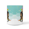 Mongolian Horse Print 360 White Mug - Deruj.com