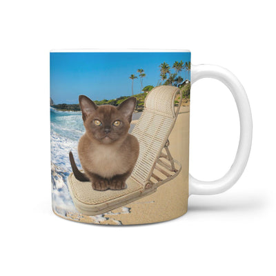 Cute Burmese Cat Print 360 Mug - Deruj.com