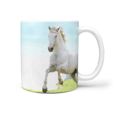 Azteca Horse Print 360 White Mug - Deruj.com
