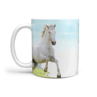 Azteca Horse Print 360 White Mug - Deruj.com