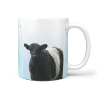 Galloway Cattle (Cow) Print 360 White Mug - Deruj.com