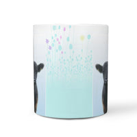 Galloway Cattle (Cow) Print 360 White Mug - Deruj.com