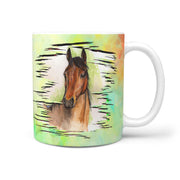 Thoroughbred Horse Art Print 360 Mug - Deruj.com