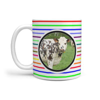 Normande Cattle (Cow) Print 360 White Mug - Deruj.com
