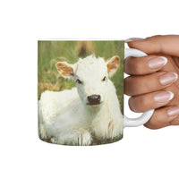 Chillingham cattle (Cow) Print 360 White Mug - Deruj.com