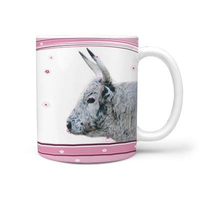 Chillingham Wild Cattle (Cow) Print 360 White Mug - Deruj.com