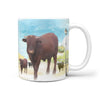 Barzona Cattle (Cow) Print 360 White Mug - Deruj.com