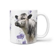 Speckle Park Cattle (Cow) Print 360 White Mug - Deruj.com