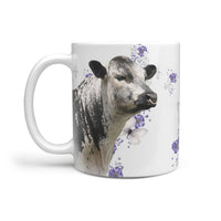 Speckle Park Cattle (Cow) Print 360 White Mug - Deruj.com