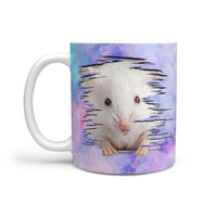 Cute White Hamster Print 360 Mug - Deruj.com