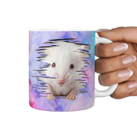 Cute White Hamster Print 360 Mug - Deruj.com