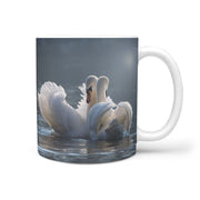 Lovely Swans Print 360 White Mug - Deruj.com