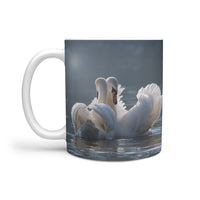 Lovely Swans Print 360 White Mug - Deruj.com