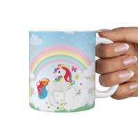 Rainbow Unicorn Print 360 White Mug - Deruj.com