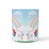 Rainbow Unicorn Print 360 White Mug - Deruj.com