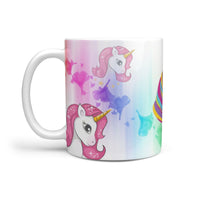 Colorful Unicorn Print 360 White Mug - Deruj.com