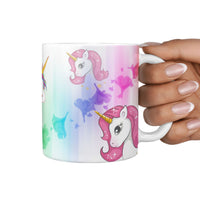 Colorful Unicorn Print 360 White Mug - Deruj.com