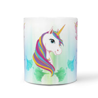 Colorful Unicorn Print 360 White Mug - Deruj.com