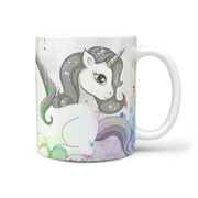 Unicorn Art Print 360 White Mug - Deruj.com