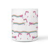 Unicorn Pattern Print 360 White Mug - Deruj.com