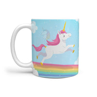 Flying Unicorn Print 360 White Mug - Deruj.com