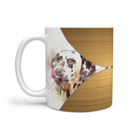 Dalmatian Dog Watercolor Print 360 Mug - Deruj.com