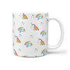 Cute Unicorn Pattern Print 360 White Mug - Deruj.com