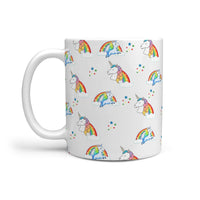 Cute Unicorn Pattern Print 360 White Mug - Deruj.com