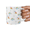 Cute Unicorn Pattern Print 360 White Mug - Deruj.com