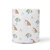 Cute Unicorn Pattern Print 360 White Mug - Deruj.com