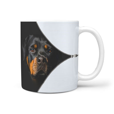 Rottweiler On Black Print 360 Mug - Deruj.com