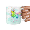 Cute Rainbow Unicorn Print 360 White Mug - Deruj.com