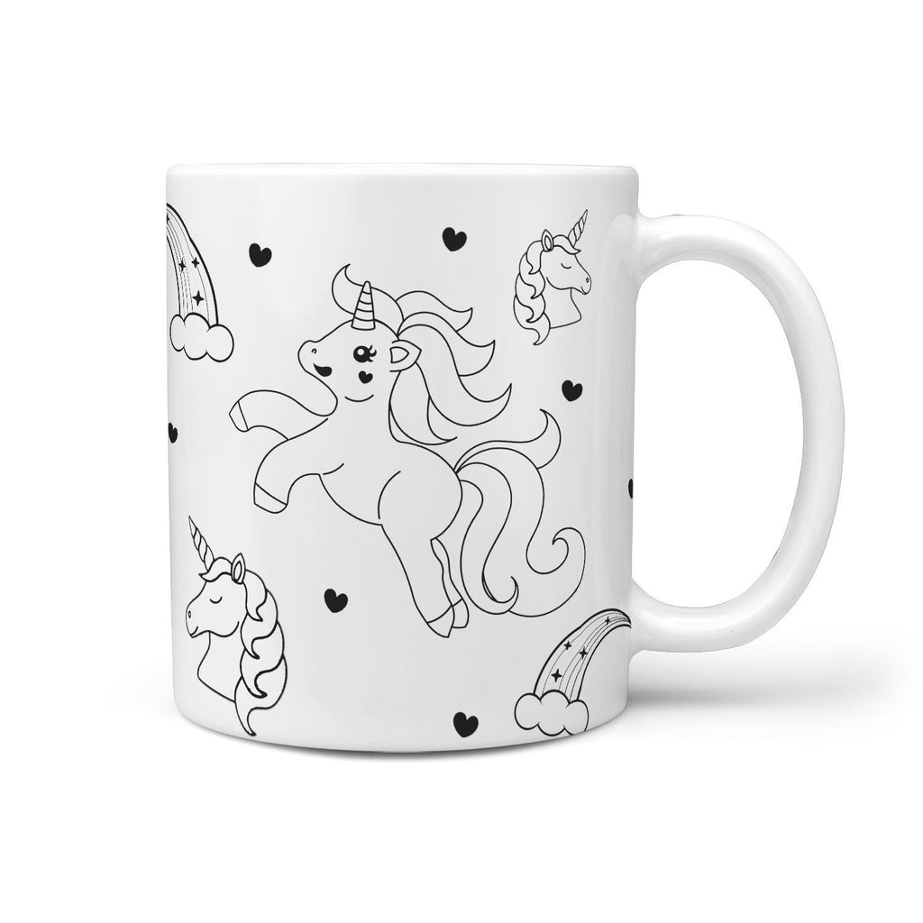 Unicorn Clip art Print 360 White Mug - Deruj.com