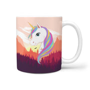 Morning Unicorn Print 360 White Mug - Deruj.com