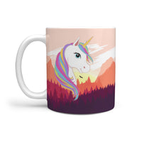 Morning Unicorn Print 360 White Mug - Deruj.com