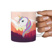 Morning Unicorn Print 360 White Mug - Deruj.com