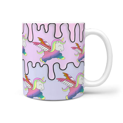 Happy Unicorn Print 360 White Mug - Deruj.com