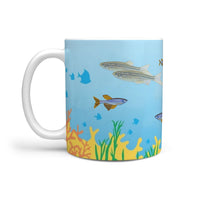 Danios Fish Print 360 White Mug - Deruj.com