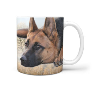 Cute German Shepherd Print 360 Mug - Deruj.com