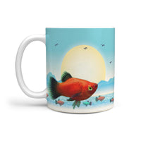 Platies Fish Print 360 White Mug - Deruj.com