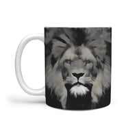 Lion Grey Art Print 360 Mug - Deruj.com