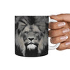 Lion Grey Art Print 360 Mug - Deruj.com