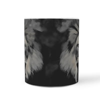 Lion Grey Art Print 360 Mug - Deruj.com