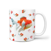 Oranda Fish Print 360 White Mug - Deruj.com