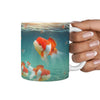 Cute Oranda Fish Print 360 White Mug - Deruj.com