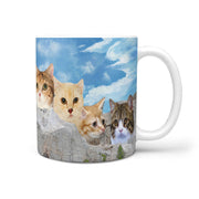 Lovely Munchkin Cat On Rushmore Print 360 Mug - Deruj.com